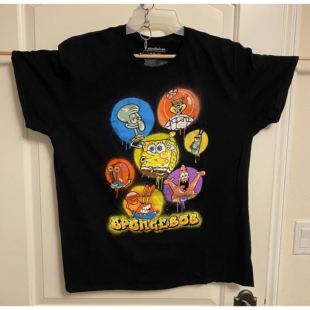 SpongeBob SquarePants Graphic T-Shirt SOfficial Nickelodeon 100% cotton XL